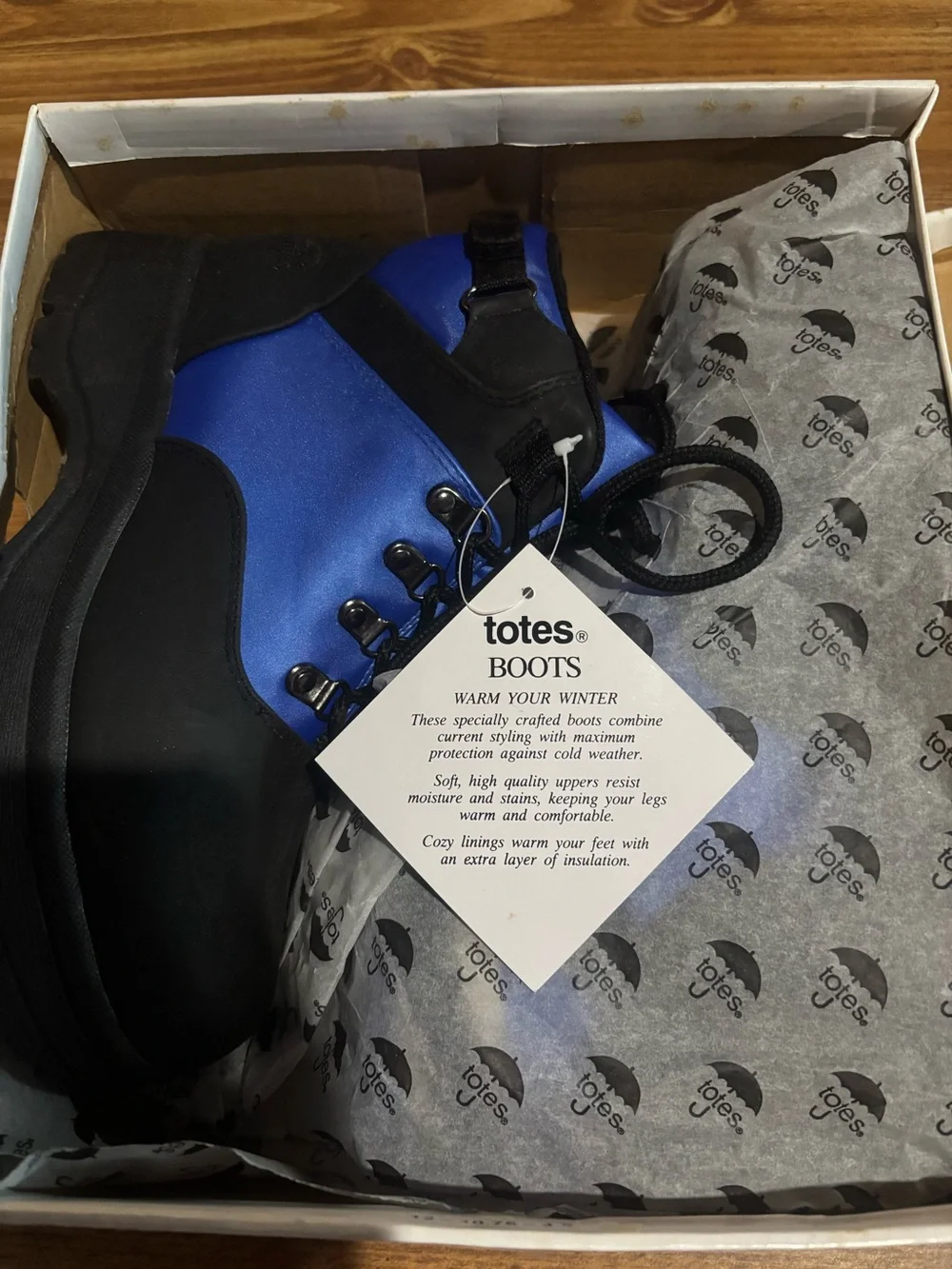 totes Blue Winter Boots